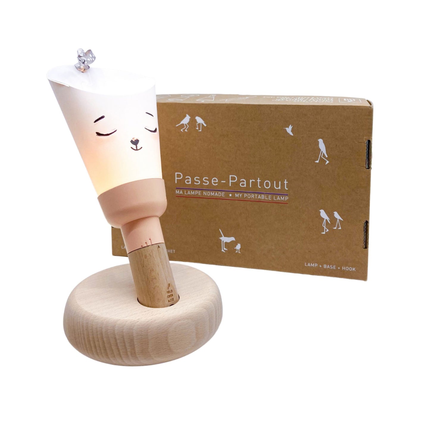 Lampe nomade - Pipouette rose