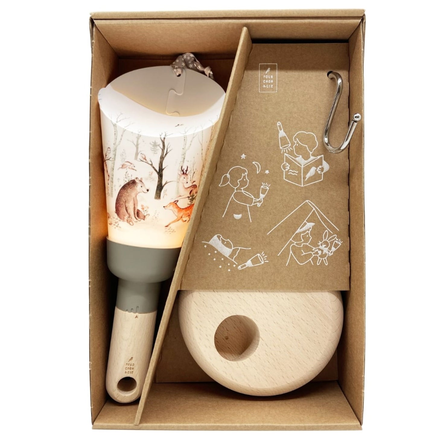 Lampe nomade - Fôret enchantée taupe