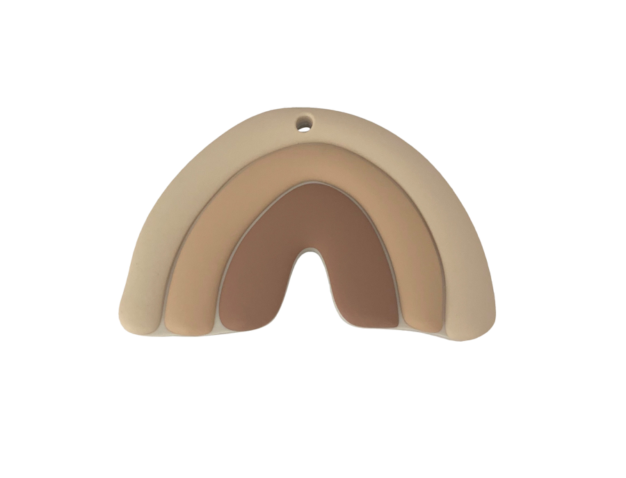 Jouet de dentition - Arc-en-ciel beige