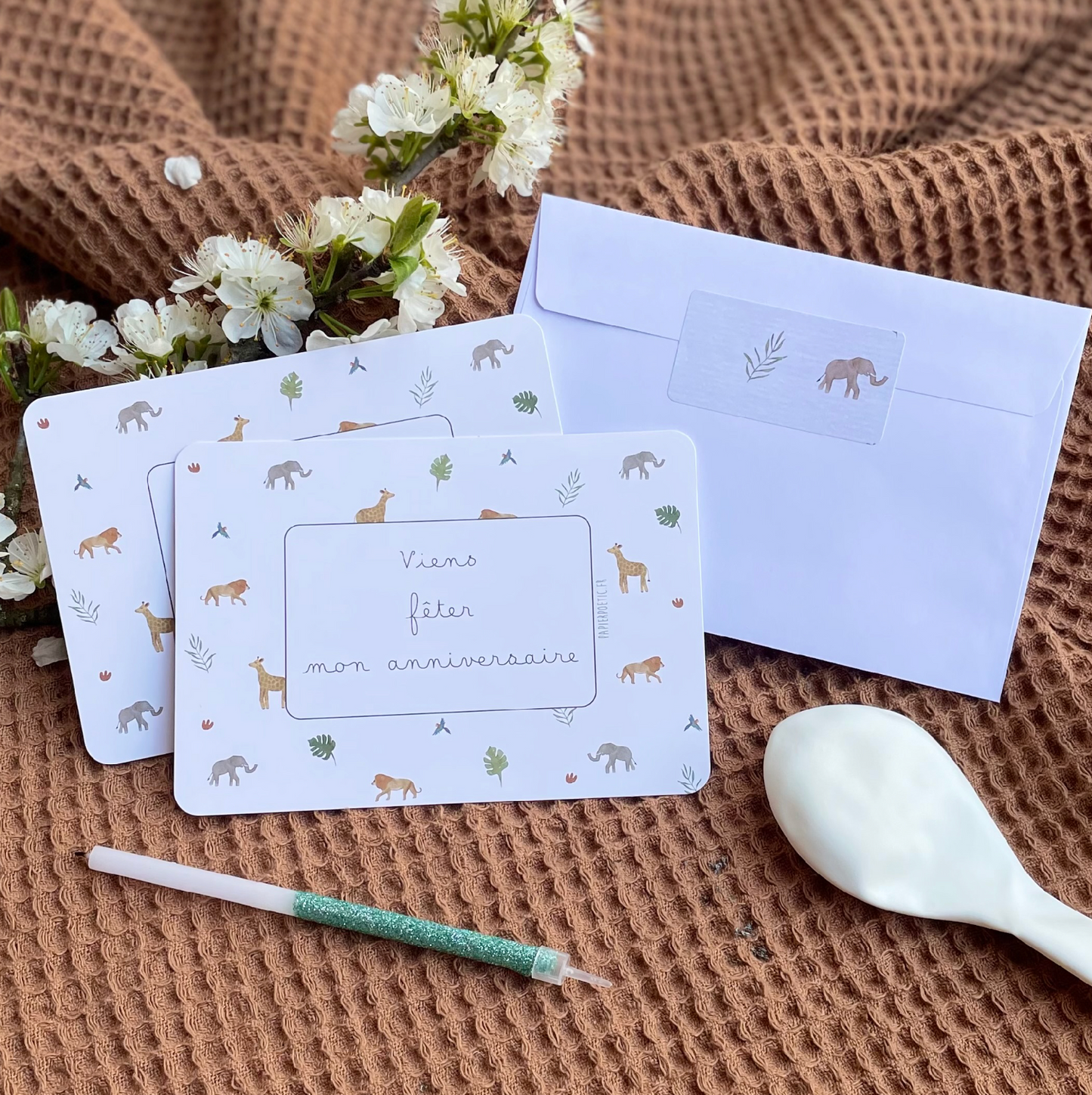 Invitations Anniversaire - Safari