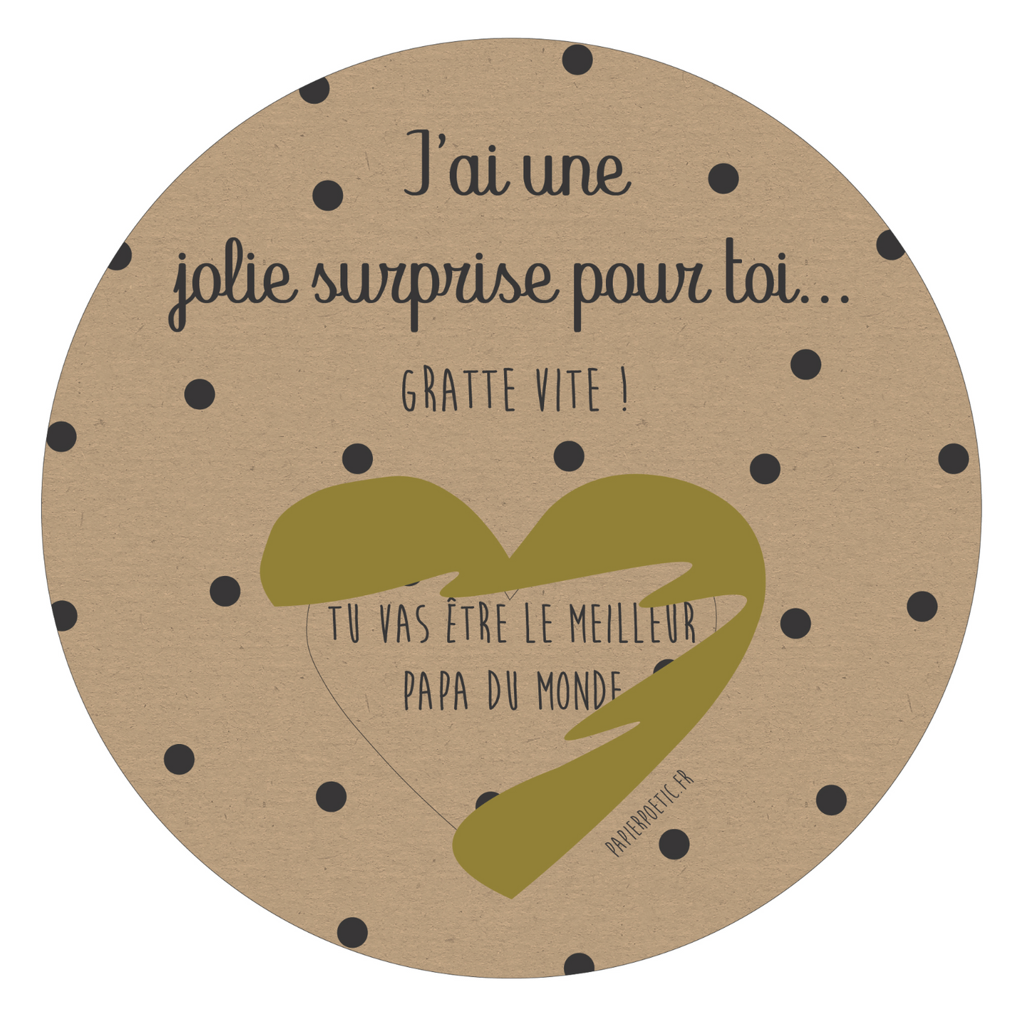 Carte à gratter - Futur papa