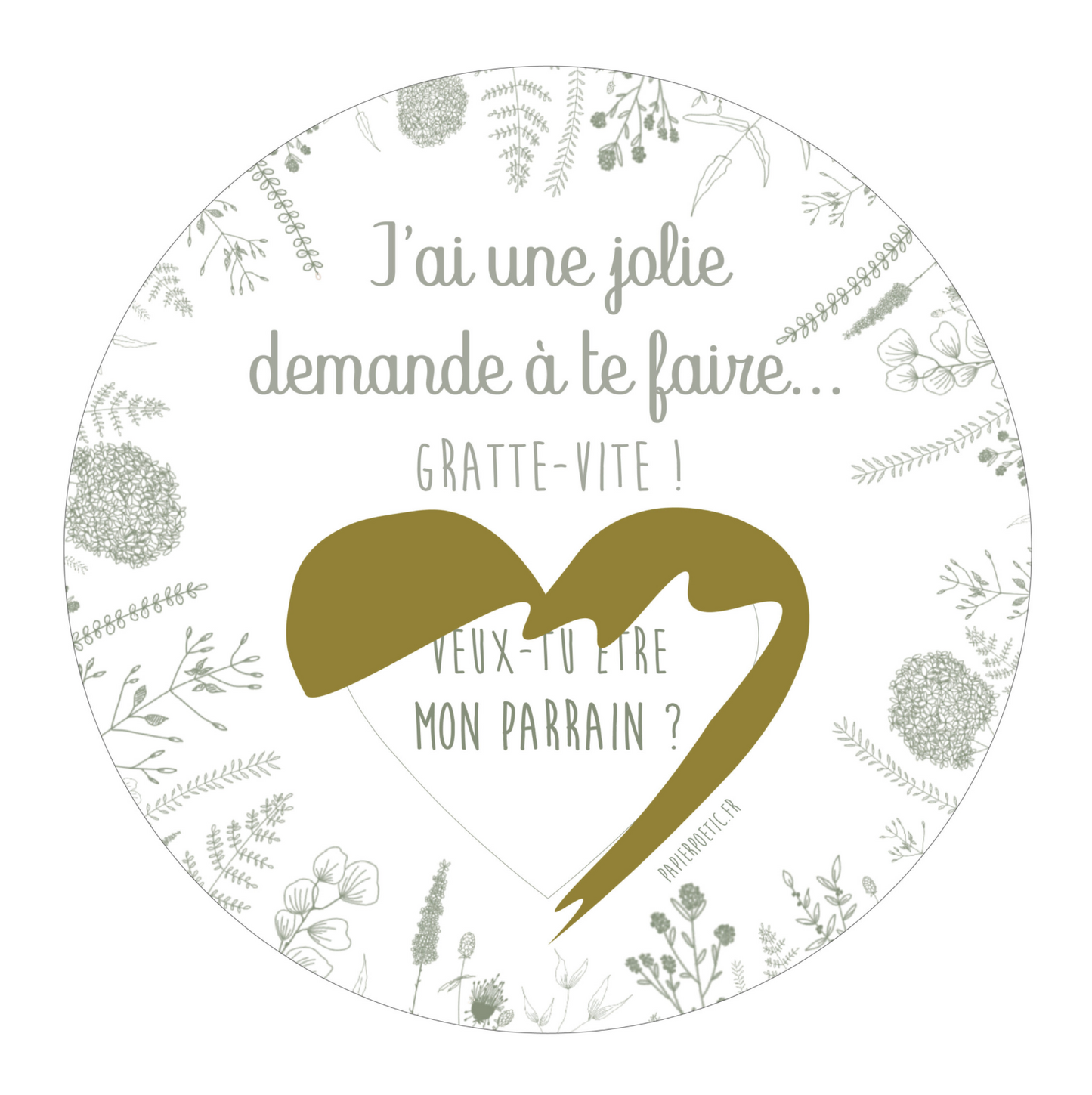 Carte à gratter - Futur parrain