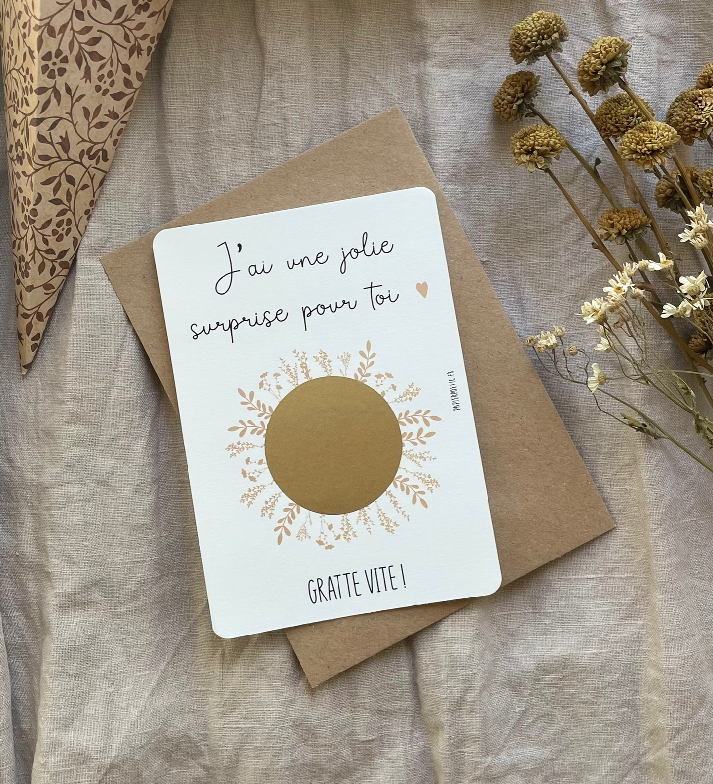 Carte à gratter - "Notre famille va s'agrandir"