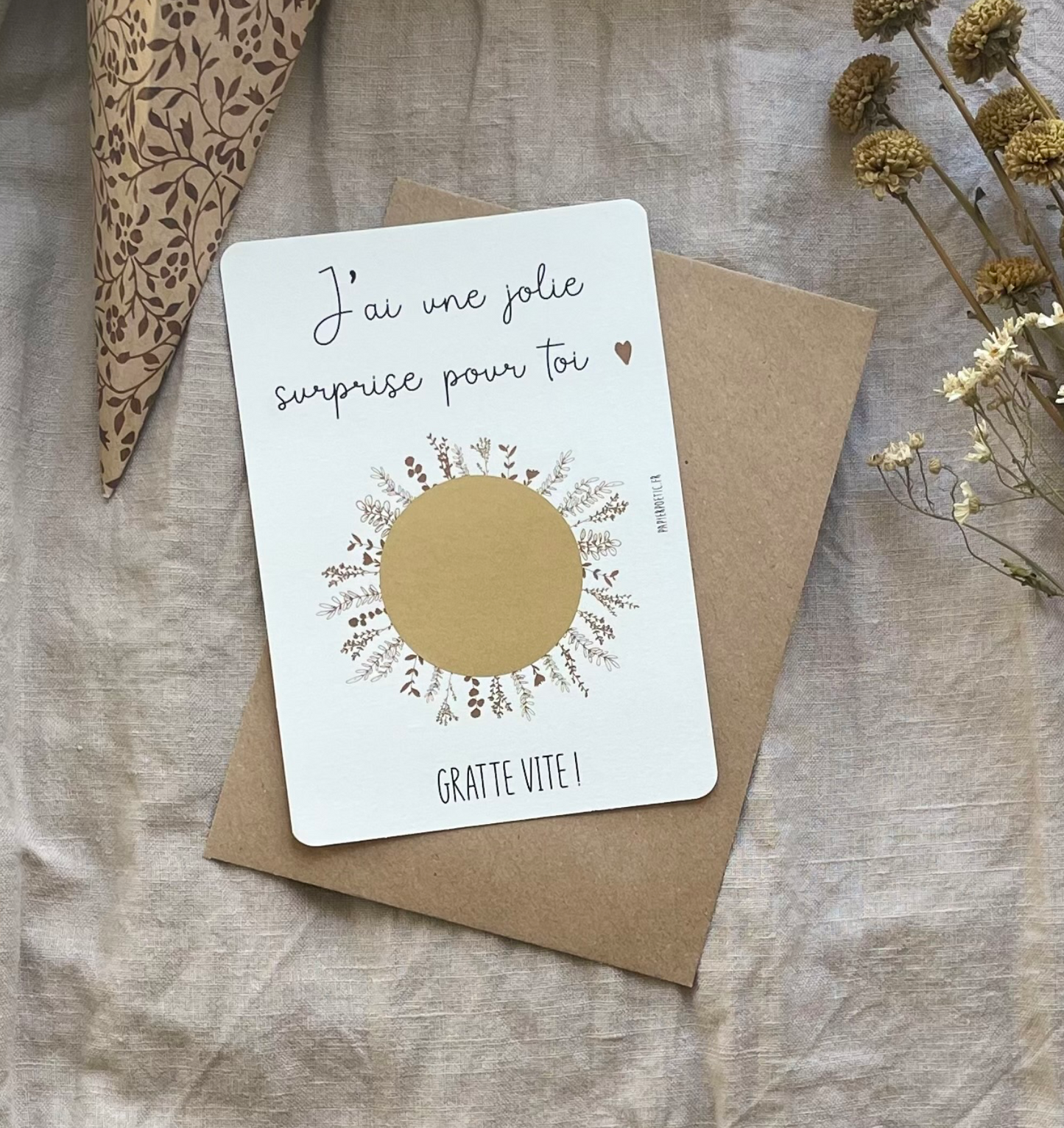 Carte à gratter - Mamie