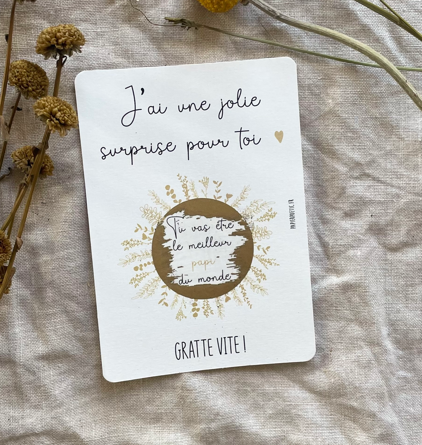 Carte à gratter - Papi