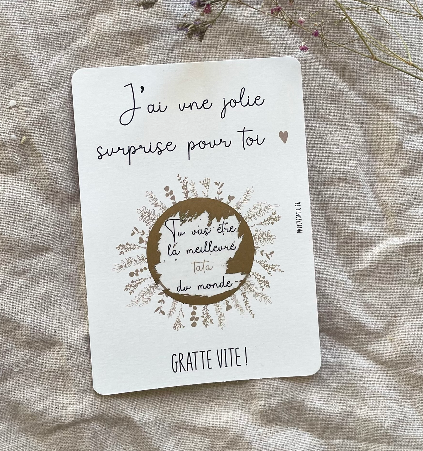 Carte à gratter - Tata
