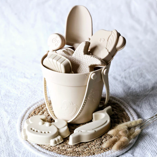 Seau de plage et accessoires - Beige