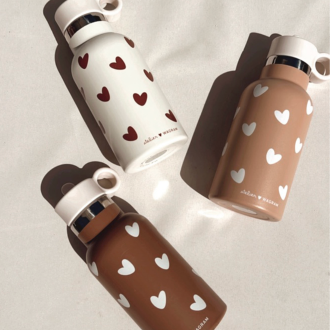 Gourde Coeurs - Caramel