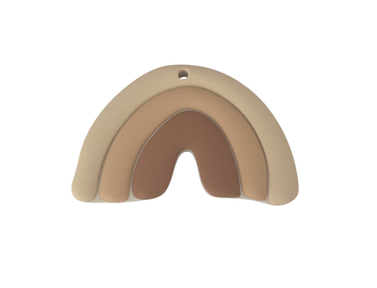 Jouet de dentition - Arc-en-ciel beige