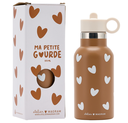 Gourde Coeurs - Caramel